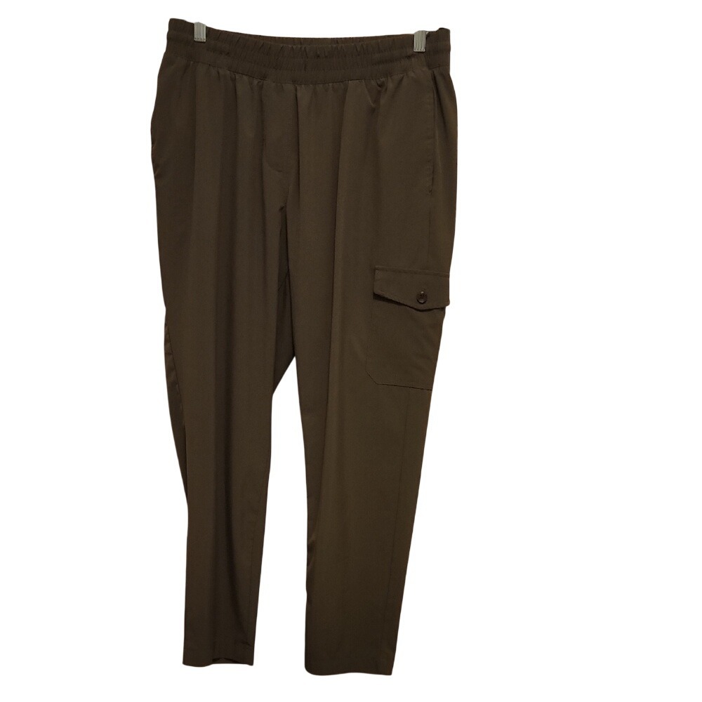 Calvin Klein Olive Green Drawstring Cargo Trousers